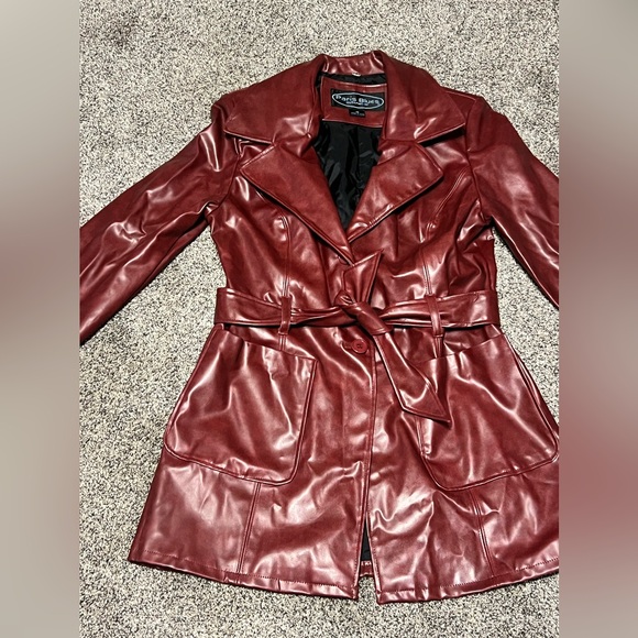 Paris Blues Outwear Burgundy Women Jacket size (M) in EXCELLENT CONDITIONS!! - Picture 4 of 11
